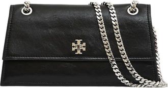 Tory Burch Tassen, Dames, Zwart, ONE Size, Zwarte Baguette Schoudertas