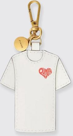 Pinko Portachiavi in pelle con logo Pinko