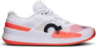 On Womens Roger Pro 2 Shoes In White/flame