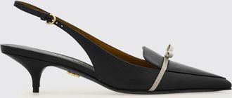 Ferragamo Slingback in pelle con fiocco