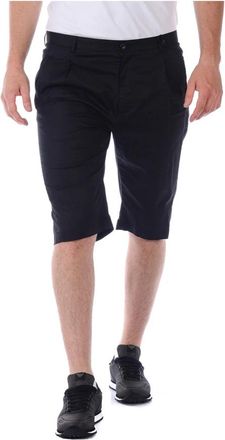 Daniele Alessandrini Zwarte Bermuda Shorts - Heren - Korte Broeken - Zwart - S - Katoen - Korte Broeken