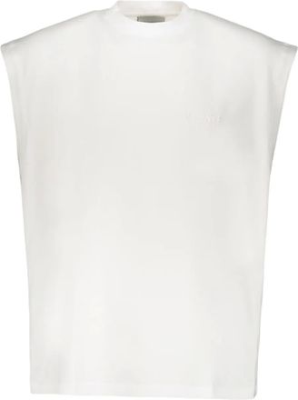 VETEMENTS embroidered tank top - White
