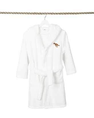 Linum Home Textiles Kids Super Plush Double Brushed Hooded Bathrobe