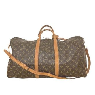Louis Vuitton Pre-owned Weekend Bags, female, Brown, Size: ONE SIZE Pre-owned Keepall Bandouliere Monogram Boston Bag