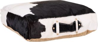 Wanderlust Deco Wanderlust Deco - Cojin De Piel Negro/blanco 48x10x48