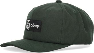 Obey Klassieke Snapback Pet Donker Ceder - unisex - Petten - Groen - ONE Size - Wol - Accessoires