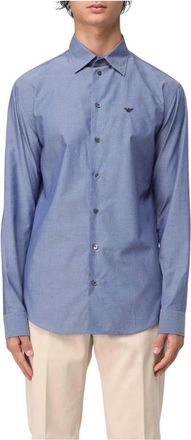 Emporio Armani Hombre, Camisas, Azul, Talla: L