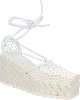 Bottega Veneta Womens Polyester Stretch Espadrille Wedge (Authentic Pre- Loved)