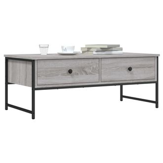 vidaXL Tavolino Salotto Grigio Sonoma 101x49x39,5 Cm Legno Multistrato - Vidaxl