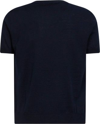 Valentino Mens Sweater Vlogo Blue Wool Virgin