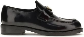 Prada Loafers, female, Black, Size: 8 1/2 US Bos Taurus Slip-On Loafers