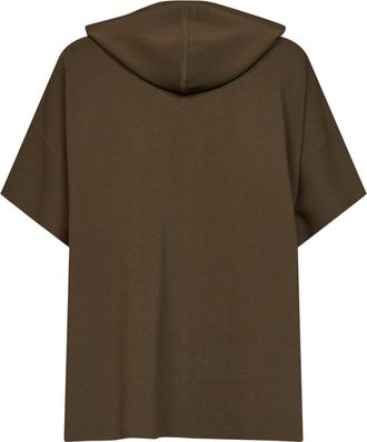 Max Mara Womens Hooded Cardigan Mxmelogio Khaki Green Sweatshirts Sweater