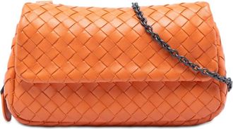 Bottega Veneta Pre-owned Bottega Veneta Mini Nappa Intrecciato Expandable Chain Flap Crossbody Ladies ZLDIFJ5GBNBUZ7A8