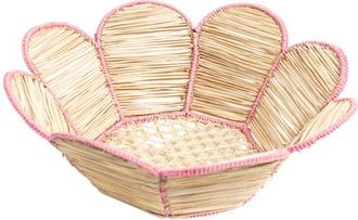 Coro Cora Flower Bread Baske in Pink Trim at Nordstrom