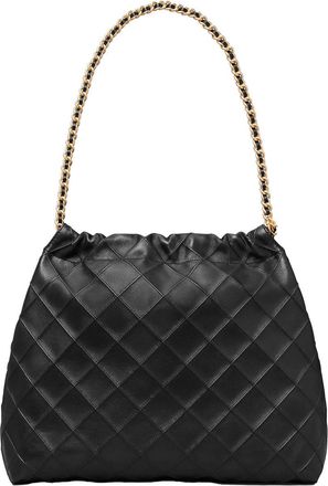Tory Burch Womens Shoulder Bag Black Leather Lamb