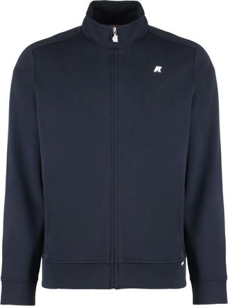 K-Way Felpa con zip - Blu