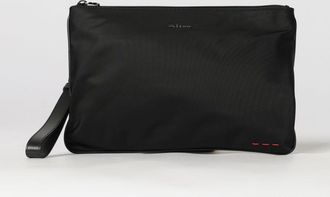 Kiton Nylon Document Holder with Removable Wrist Strap and Metal Logo