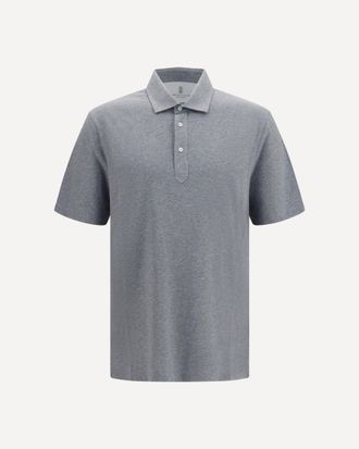 Brunello Cucinelli Cotton jersey Polo with shirt collar Male XXXL