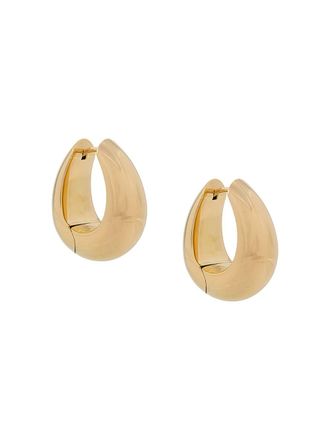 Tom Wood large Ice hoop earrings - women - Rose Gold Plated Sterling Silver/Gold Plated Sterling Silver/9kt Gold - One Size