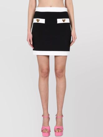 Moschino crepe mini skirt