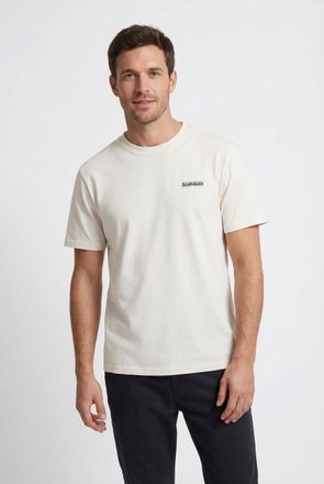 Napapijri T-Shirt NAPAPIJRI S-SMALL BOX, Herren, Gr. XXL, beige dimity, Obermaterial: 100% Baumwolle, Shirts T-Shirt, sportlicher Stil, f&uuml;r Sportmode und Winter