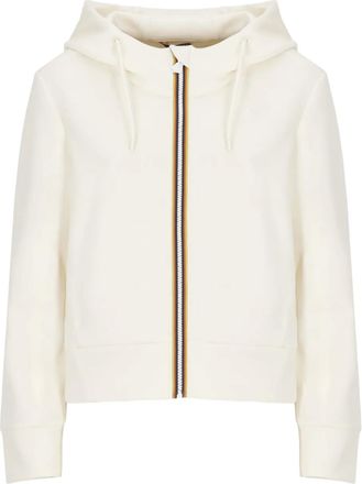 K-Way Hoodie met rits - Wit
