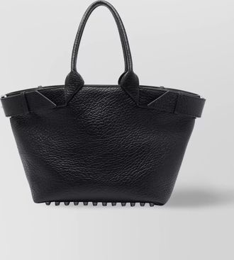 Alexander Wang leather tote structured studded bottom