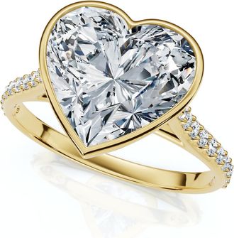 Pompeii3 Heart Shape Diamond Engagement Ring