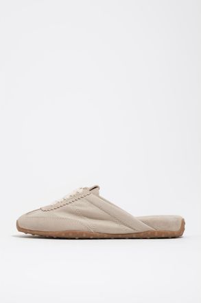 Bimba & Lola Suede And Fabric 13 31 Mule Sneaker in Beige at Nordstrom, Size 38