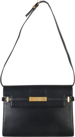 Saint Laurent Black Leather Medium Manhat Shoulder Bag (Authentic Pre-Loved)