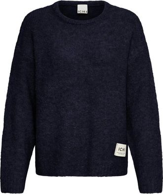 Ichi Maglieria Girocollo - - Knitwear - Donna - Blu - S