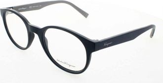 Ferragamo Ladies Blue Rectangular Eyeglass Frames SF287941451
