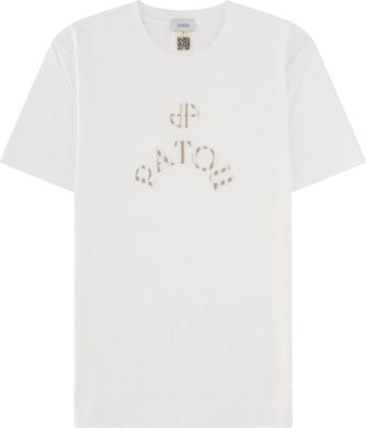 Patou White Logo Crew Neck T-Shirt