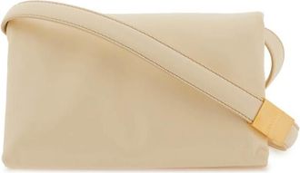 Marni Small Prisma Bag In Ivory Leather