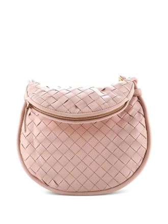 Bottega Veneta Gemelli Intrecciato Leather Small shoulder bag - women - Calf Leather - One Size - Neutrals