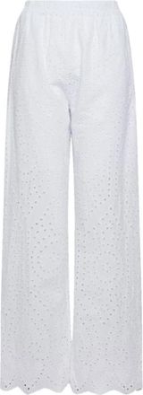Tiffany & Co. Witte Dalia Broek - Dames - Wijde Broeken - Wit - S/M - Broeken