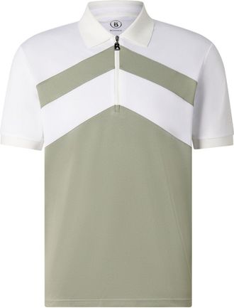 Bogner Cuno functional short-sleeved top for men - Eucalyptus/white - XXL