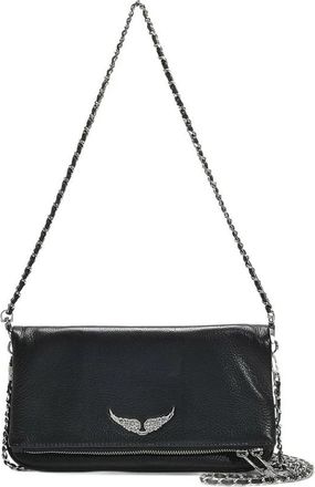 Zadig&Voltaire Rock Clutch - Dames - Schoudertassen - Zwart - ONE Size - Leer - Tassen