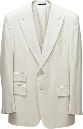Tom Ford Jack met gekerfde revers - Beige