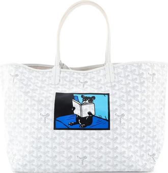 Goyard Saint Louis Printed Coated Canvas PM tote bag - Wit