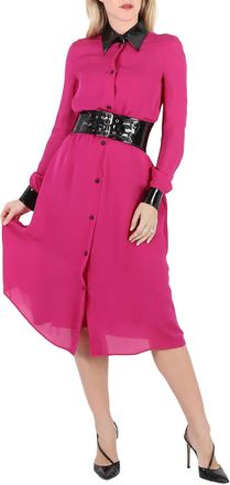 Moschino Couture Fuchsia Silk Dress, Brand Size 38 (US Size 4)