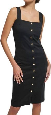 Nation Ltd Claude Sleeveless Midi Dress In Jet Black