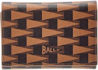 Bally Pennant Leather Card Holder
