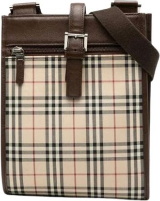 Burberry Borsa a tracolla Pre-owned in tela - - Pre-owned - Donna - Beige - ONE SIZE