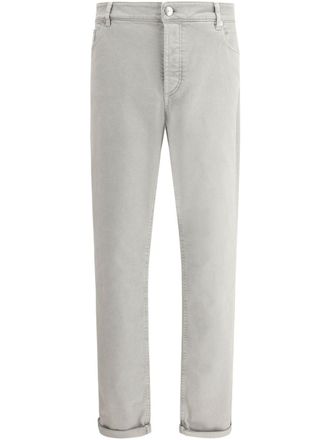 Brunello Cucinelli Straight broek met applicatie - Groen