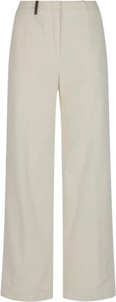 PESERICO Wijde Broeken - Dames - Wijde Broeken - Wit - XL - Broeken