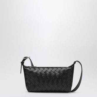 Bottega Veneta Small black woven shoulder bag