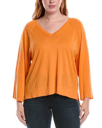 Fort&eacute; Cashmere Easy Silk & Cashmere-Blend Sweater