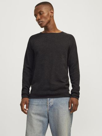 Jack & Jones JJEHILL KNIT CREW NECK NOOS mit Strukturstrick