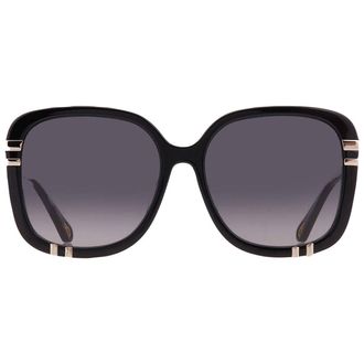 Chlo&eacute; Grey Gradient Square Ladies Sunglasses CH0106SA 005 59